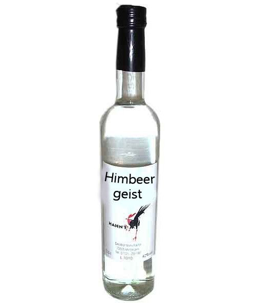 Himbeergeist42%vol 0,5 l Hahn Destillatmanufaktur