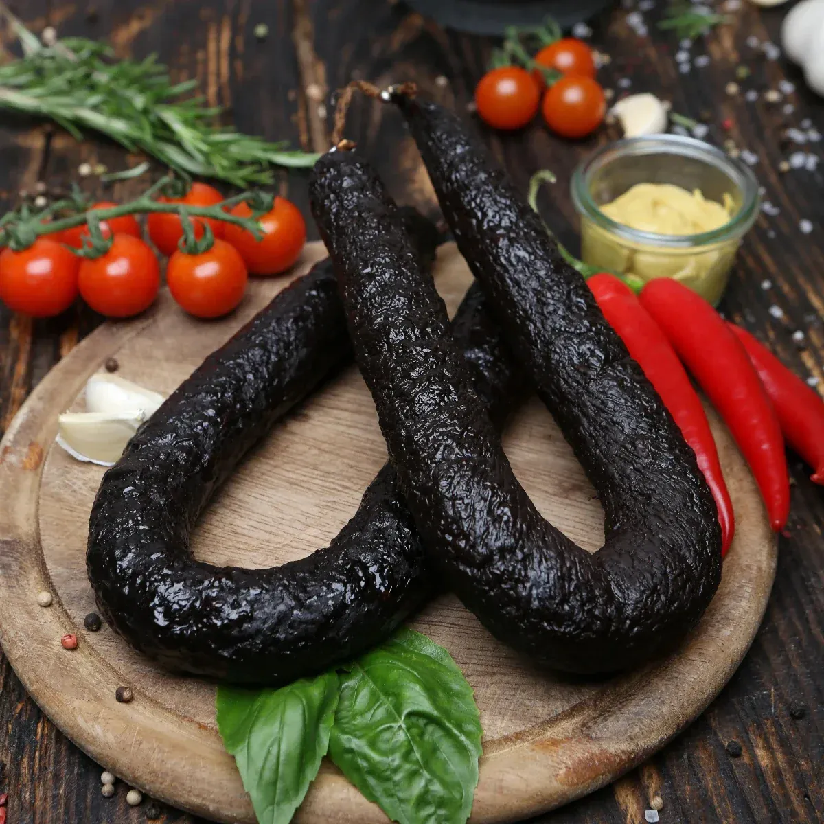 Schwarzwurst im Ring, 400g