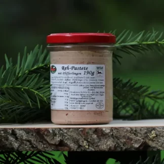 Reh Pastete mit Pfifferlinge 190g Glas